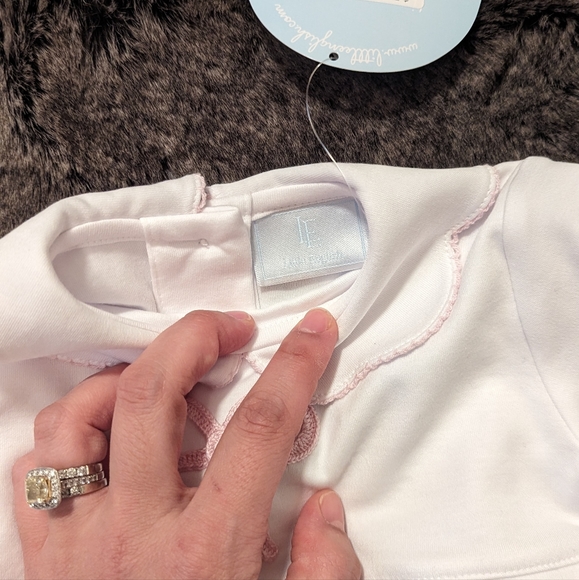 Little English Bow Crochet Playsuit - Picture 3 of 8